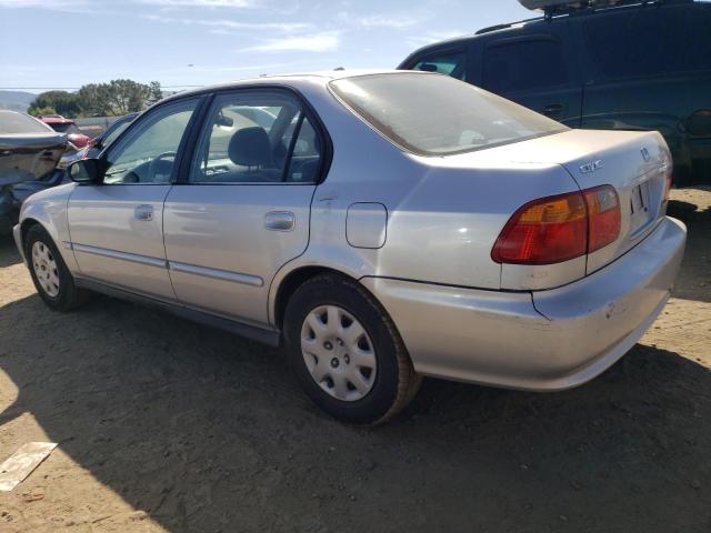 2HGEJ6611YH570278 - 2000 HONDA CIVIC BASE SILVER photo 2