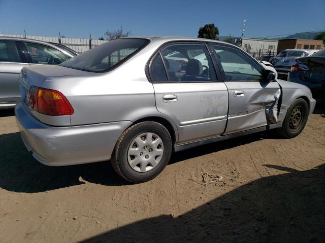 2HGEJ6611YH570278 - 2000 HONDA CIVIC BASE SILVER photo 3