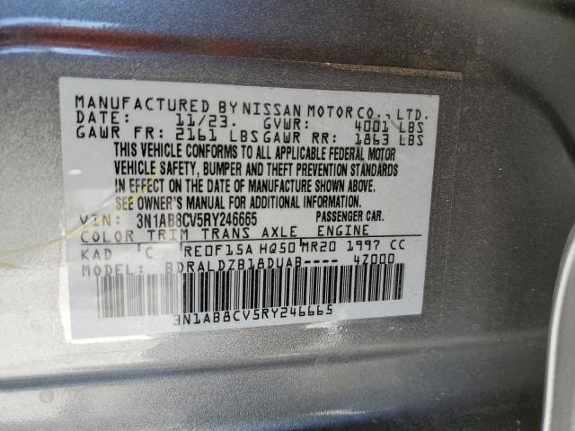 3N1AB8CV5RY246665 - 2024 NISSAN SENTRA SV GRAY photo 12