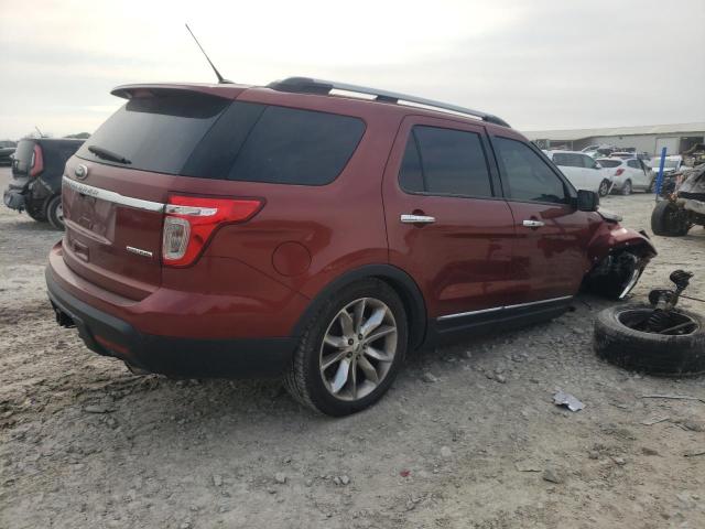 1FM5K7F89EGA48824 - 2014 FORD EXPLORER LIMITED BURGUNDY photo 3