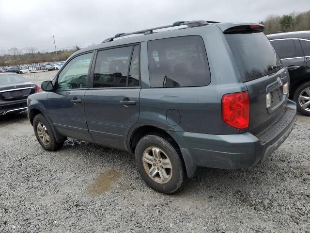 2HKYF18565H535108 - 2005 HONDA PILOT EXL TEAL photo 2