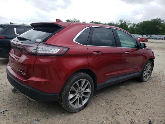 2FMPK3K94FBB58964 - 2015 FORD EDGE TITANIUM RED photo 3