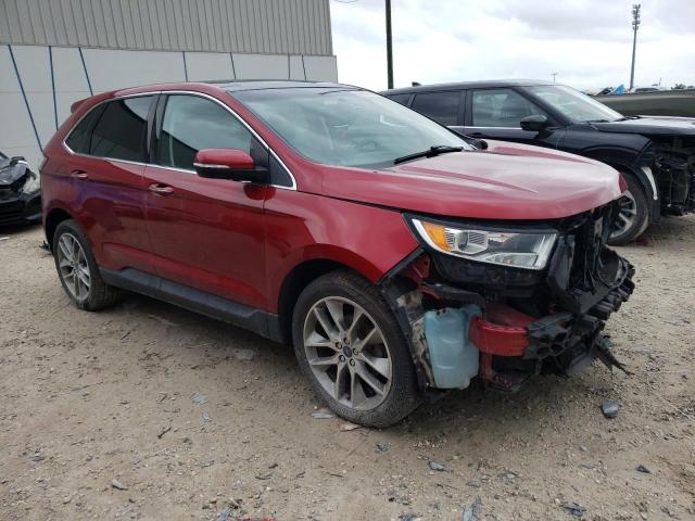 2FMPK3K94FBB58964 - 2015 FORD EDGE TITANIUM RED photo 4