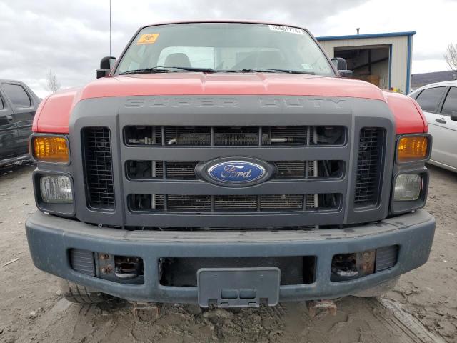 1FTNF21528EB67811 - 2008 FORD F250 SUPER DUTY RED photo 5