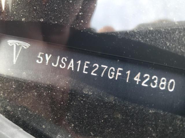 5YJSA1E27GF142380 - 2016 TESLA MODEL S WHITE photo 13