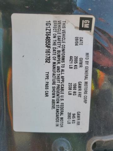 1G1ZT64855F161782 - 2005 CHEVROLET MALIBU MAXX LS 黑色 照片 12