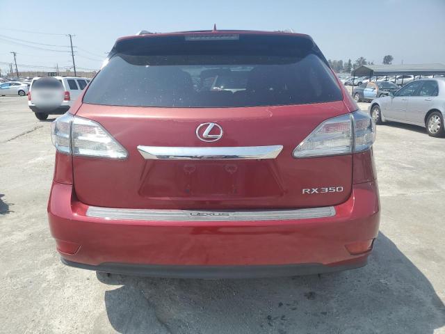 2T2ZK1BA9BC061834 - 2011 LEXUS RX 350 RED photo 6