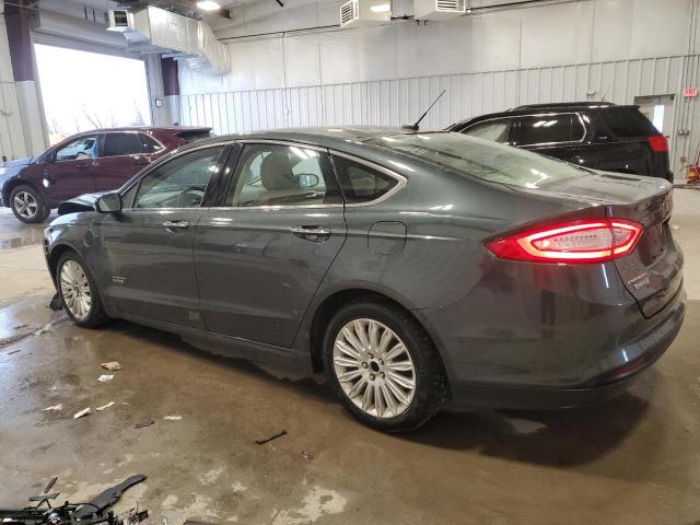 3FA6P0PU4GR192330 - 2016 FORD FUSION SE PHEV GRAY photo 2