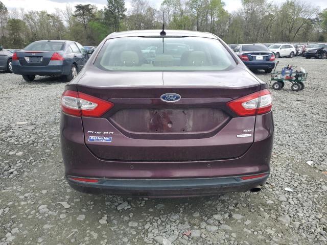 3FA6P0HR5DR158340 - 2013 FORD FUSION SE PURPLE photo 6