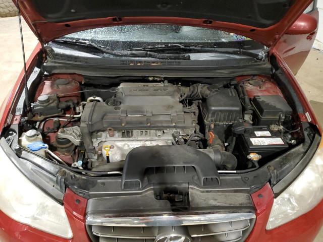 KMHDU46D48U547778 - 2008 HYUNDAI ELANTRA GLS RED photo 11