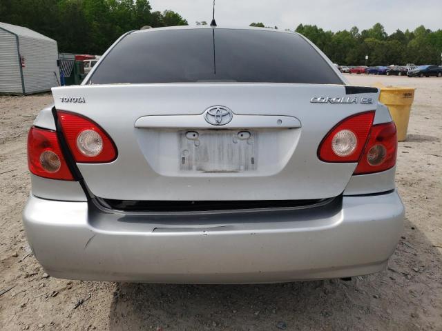 1NXBR32E06Z591078 - 2006 TOYOTA COROLLA CE SILVER photo 6