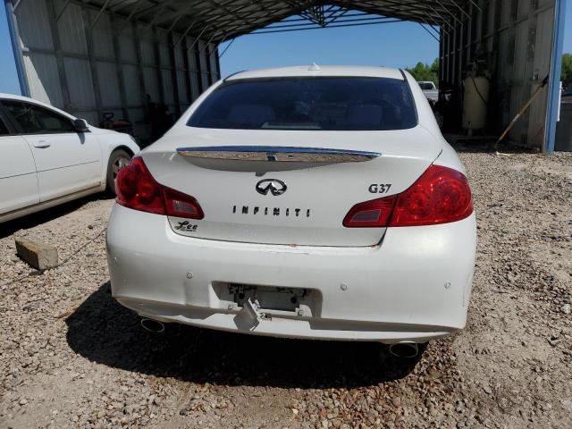 JN1CV6AP3BM510497 - 2011 INFINITI G37 BASE WHITE photo 6