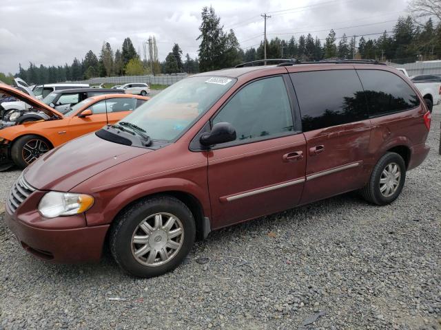 2A4GP54L87R160732 - 2007 CHRYSLER TOWN & COU TOURING RED photo 1