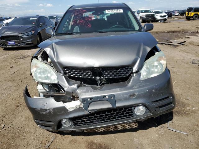 2T1KR32E64C202765 - 2004 TOYOTA COROLLA MA XR GRAY photo 5