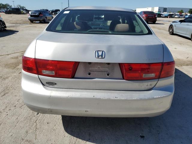 1HGCM56445A054025 - 2005 HONDA ACCORD LX SILVER photo 6