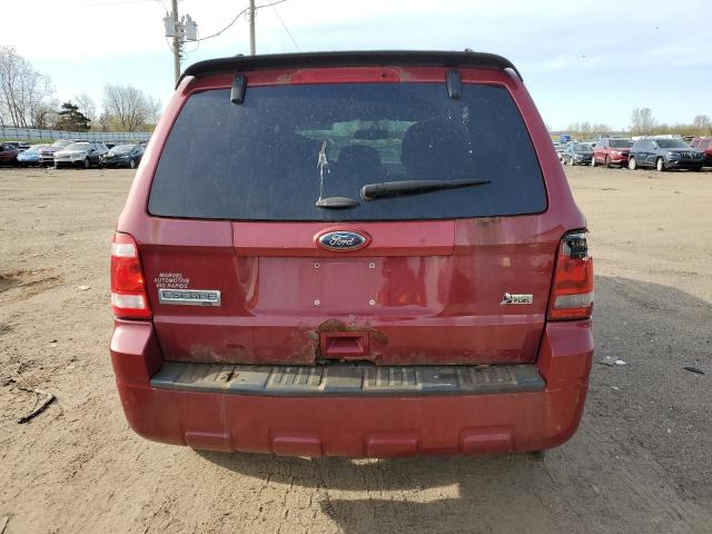 1FMCU0DGXBKC45187 - 2011 FORD ESCAPE XLT RED photo 6