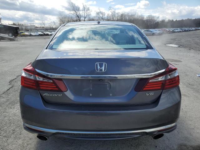 1HGCR3F81HA009850 - 2017 HONDA ACCORD EXL GRAY photo 6