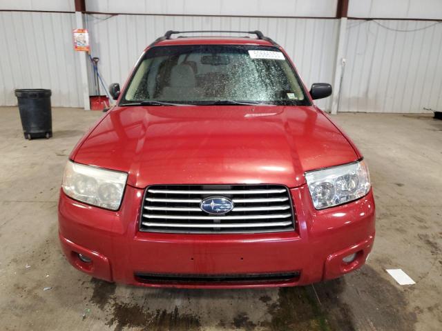 JF1SG63666H742104 - 2006 SUBARU FORESTER 2.5X RED photo 5