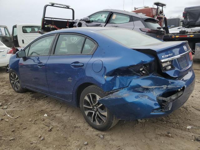 19XFB2F81FE025549 - 2015 HONDA CIVIC EX BLUE photo 2