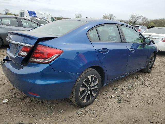 19XFB2F81FE025549 - 2015 HONDA CIVIC EX BLUE photo 3