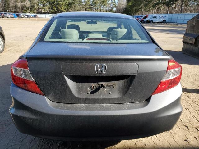 19XFB2F53CE001206 - 2012 HONDA CIVIC LX GRAY photo 6