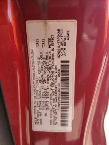 5TENM92N04Z466136 - 2004 TOYOTA TACOMA PRERUNNER RED photo 12