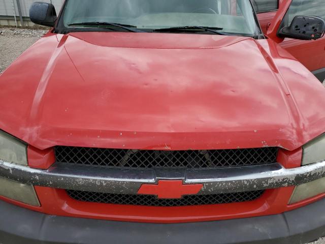 3GNEC13T93G258128 - 2003 CHEVROLET AVALANCHE C1500 RED photo 11