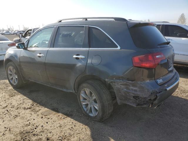 2HNYD2H8XDH000886 - 2013 ACURA MDX ADVANCE GRAY photo 2