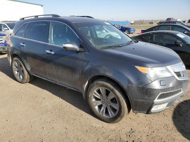 2HNYD2H8XDH000886 - 2013 ACURA MDX ADVANCE GRAY photo 4