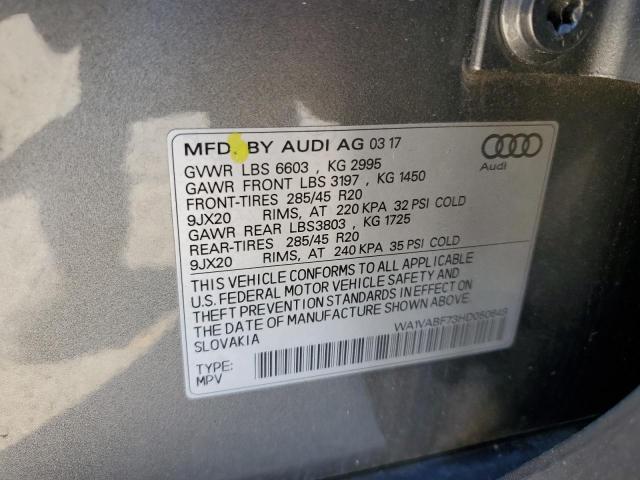 WA1VABF73HD050649 - 2017 AUDI Q7 PRESTIGE GRAY photo 12