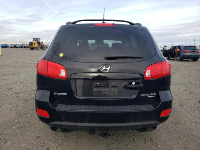 5NMSG73D19H267222 - 2009 HYUNDAI SANTA FE GLS BLACK photo 6