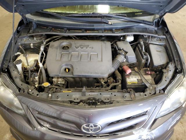 2T1BU4EE7DC964759 - 2013 TOYOTA CORROLA BASE CHARCOAL photo 11