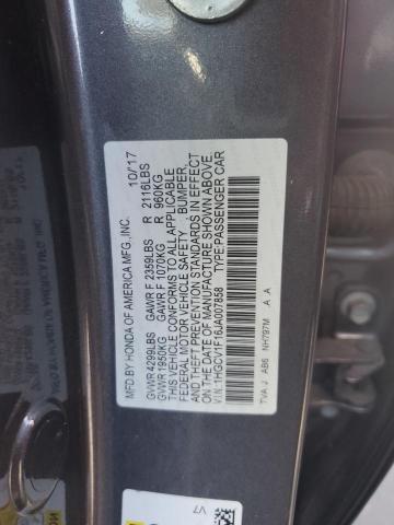 1HGCV1F16JA007858 - 2018 HONDA ACCORD LX GRAY photo 13