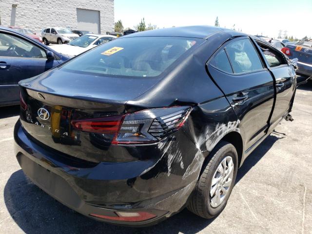 5NPD74LF0LH498647 - 2020 HYUNDAI ELANTRA SE BLACK photo 4