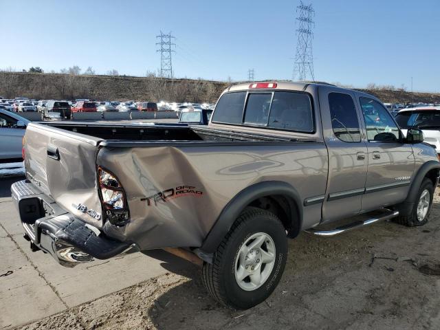 5TBBT44152S247758 - 2002 TOYOTA TUNDRA ACCESS CAB BEIGE photo 3