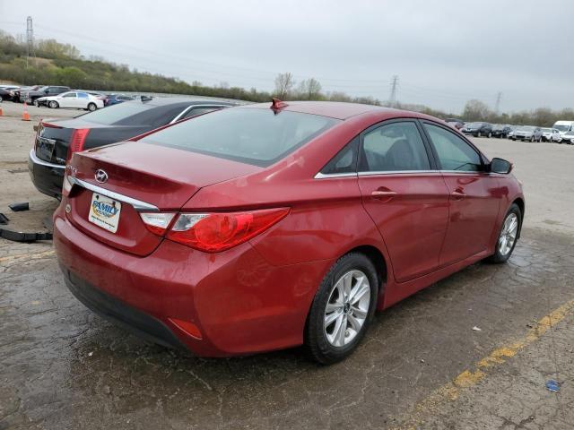 5NPEB4AC5EH893034 - 2014 HYUNDAI SONATA GLS BURGUNDY photo 3