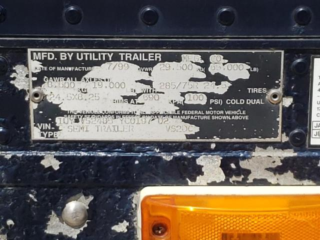 1UYVS2485YC019702 - 2000 UTILITY TRAILER 黑色 照片 10