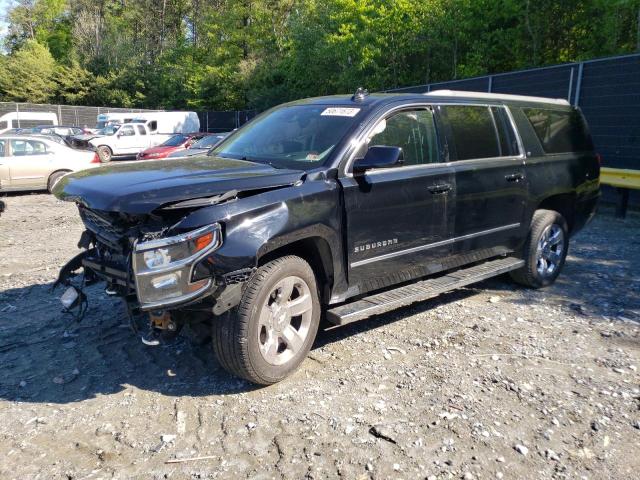 1GNSKHKC1HR402102 - 2017 CHEVROLET SUBURBAN K1500 LT BLACK photo 1