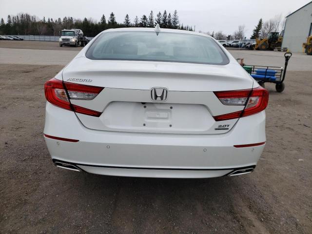 1HGCV2F94JA801799 - 2018 HONDA ACCORD TOURING WHITE photo 6