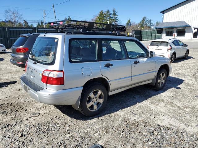 JF1SF65672H700843 - 2002 SUBARU FORESTER S SILVER photo 3