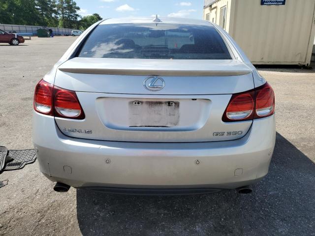 JTHBE96SX70021924 - 2007 LEXUS GS 350 SILVER photo 6