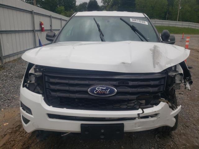 1FM5K8AR1KGA28780 - 2019 FORD EXPLORER POLICE INTERCEPTOR WHITE photo 5