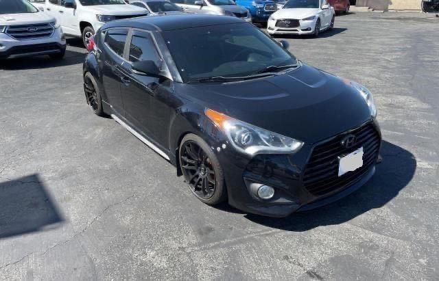 KMHTC6AE0GU291938 - 2016 HYUNDAI VELOSTER TURBO BLACK photo 1