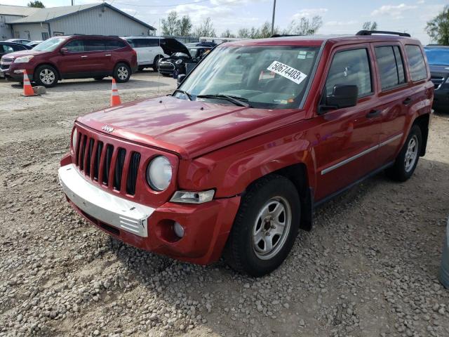 1J8FF48W38D775334 - 2008 JEEP PATRIOT LIMITED RED photo 1