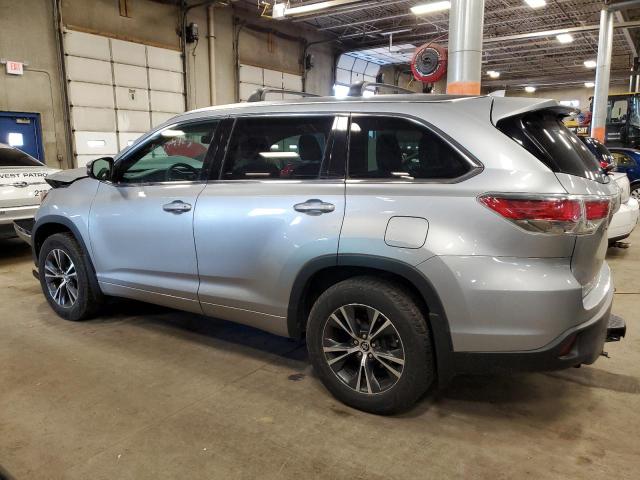 5TDJKRFH7GS268423 - 2016 TOYOTA HIGHLANDER XLE SILVER photo 2