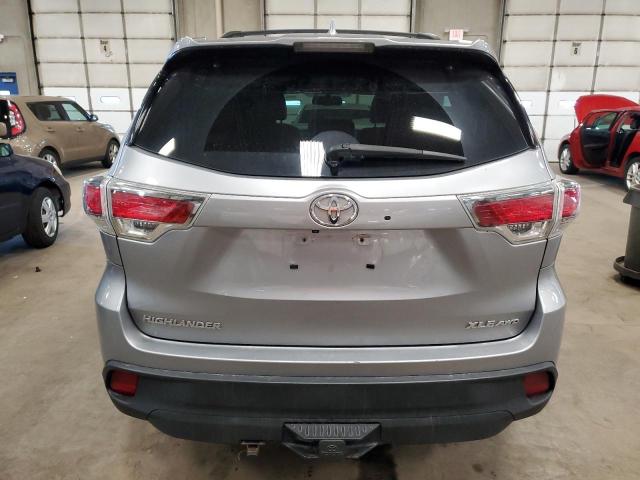 5TDJKRFH7GS268423 - 2016 TOYOTA HIGHLANDER XLE SILVER photo 6
