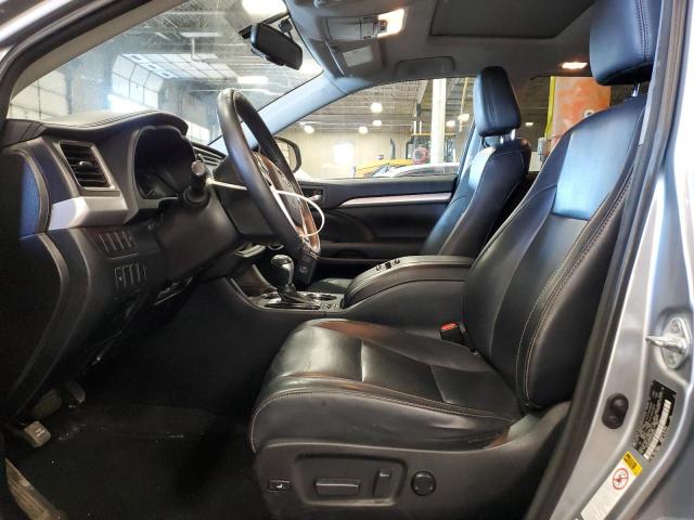 5TDJKRFH7GS268423 - 2016 TOYOTA HIGHLANDER XLE SILVER photo 7