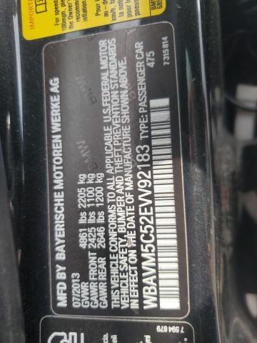 WBAVM5C52EVV92183 - 2014 BMW X1 XDRIVE35I BLACK photo 13