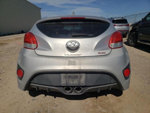 KMHTC6AE4FU244491 - 2015 HYUNDAI VELOSTER TURBO SILVER photo 6