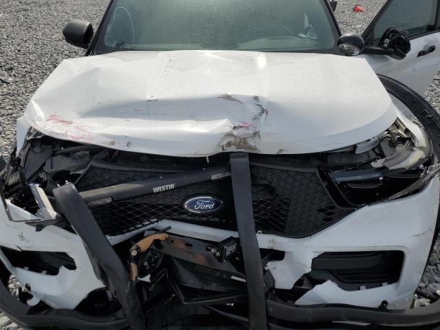 1FM5K8AW2MNA14746 - 2021 FORD EXPLORER POLICE INTERCEPTOR 白色 照片 12